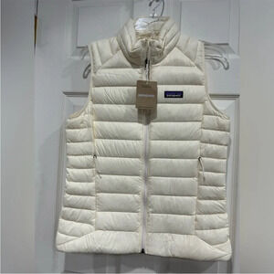 Patagonia Women's XL Down Sweater Vest Puffer Puff Wool White NWT Puffy